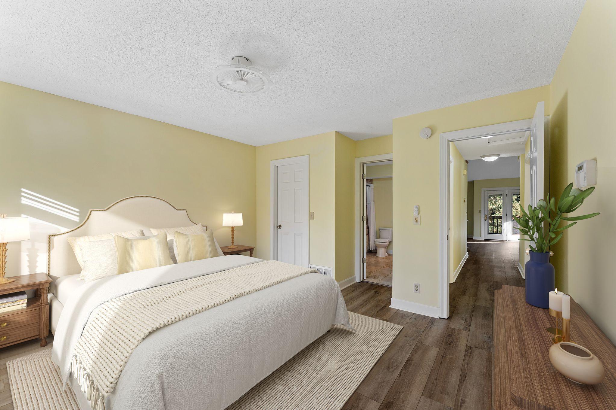 Primary Bedroom Virtual Staged