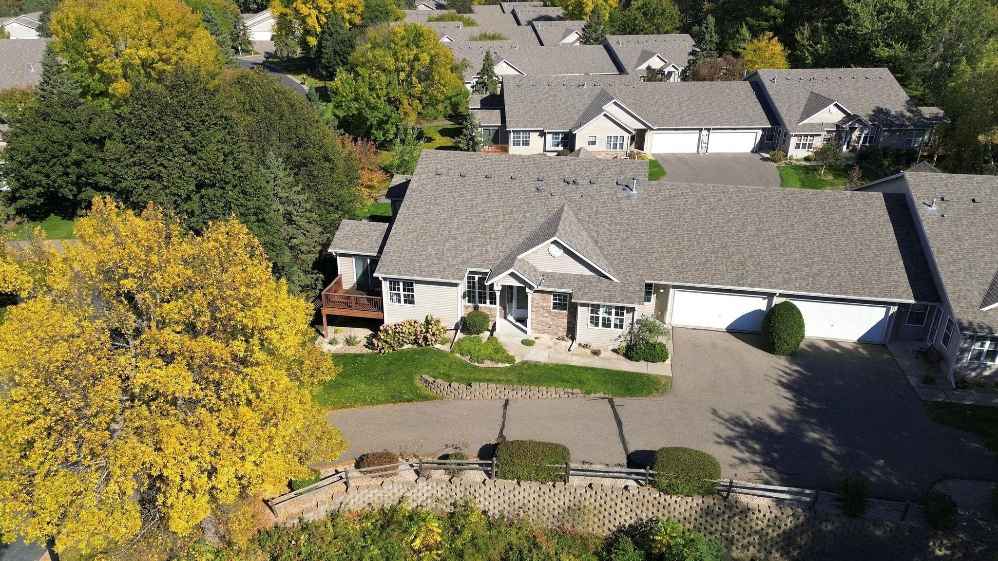 Birdseye view of front of home