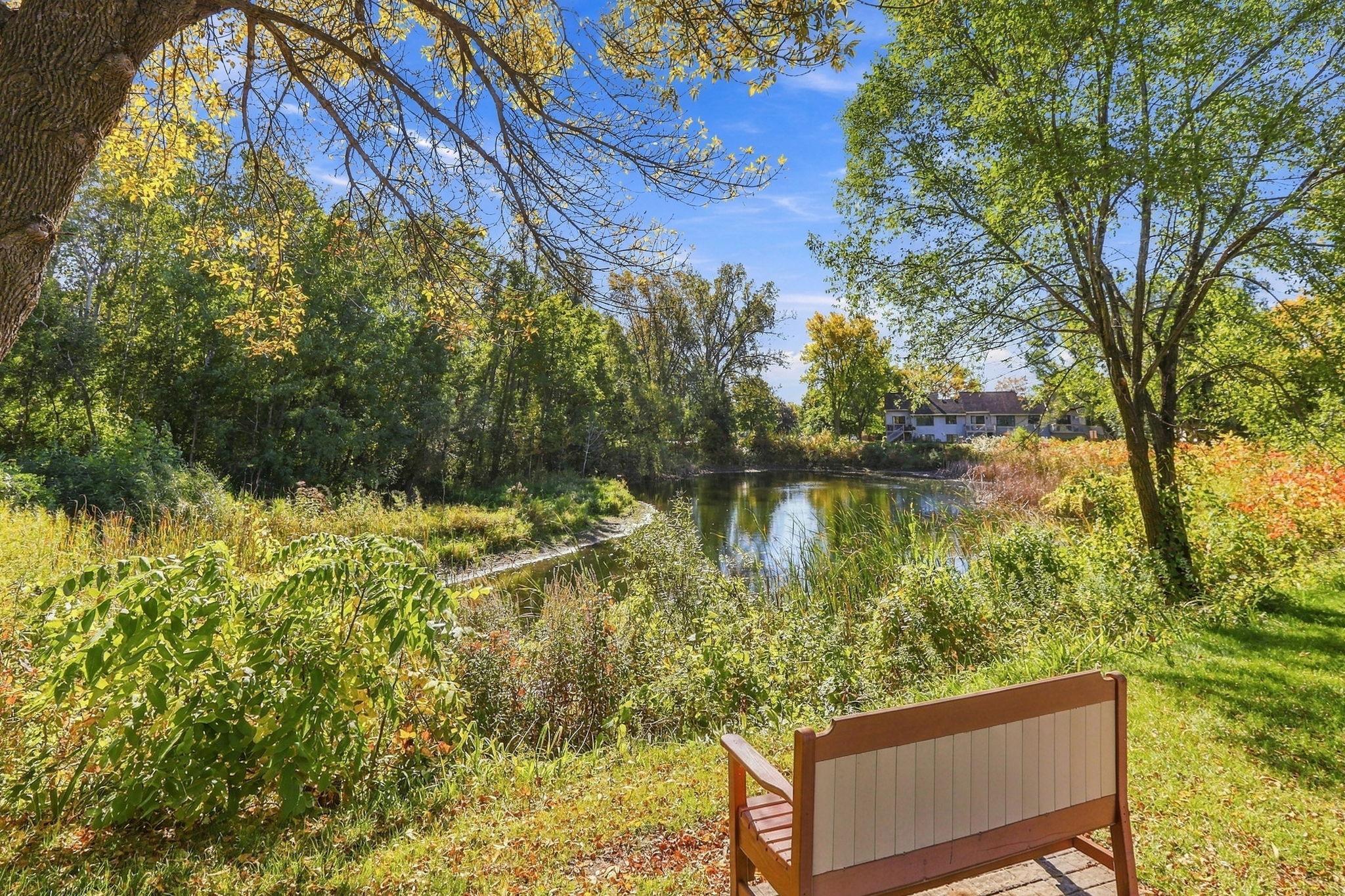 Bench to sit by the pond