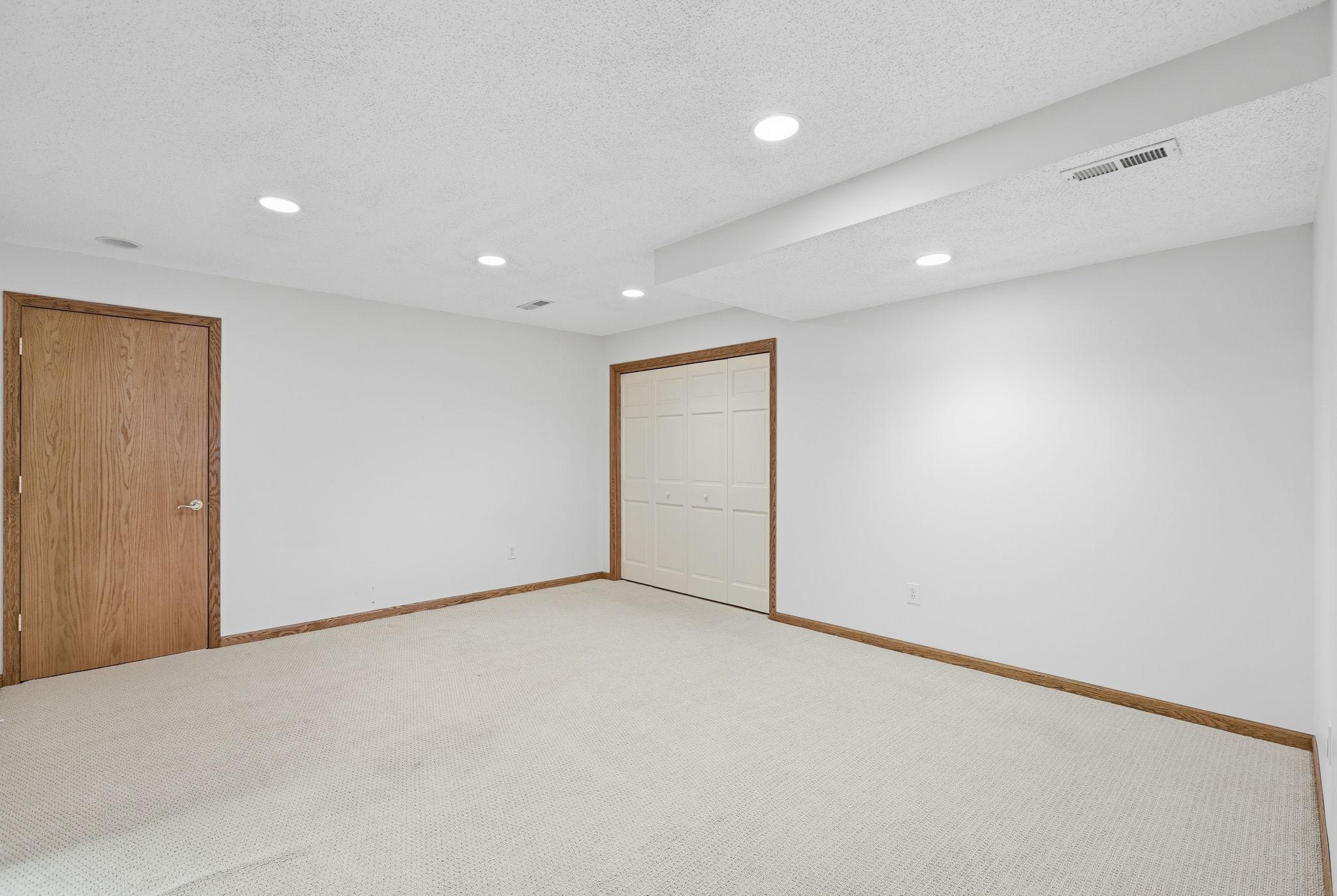 Lower level flex room.