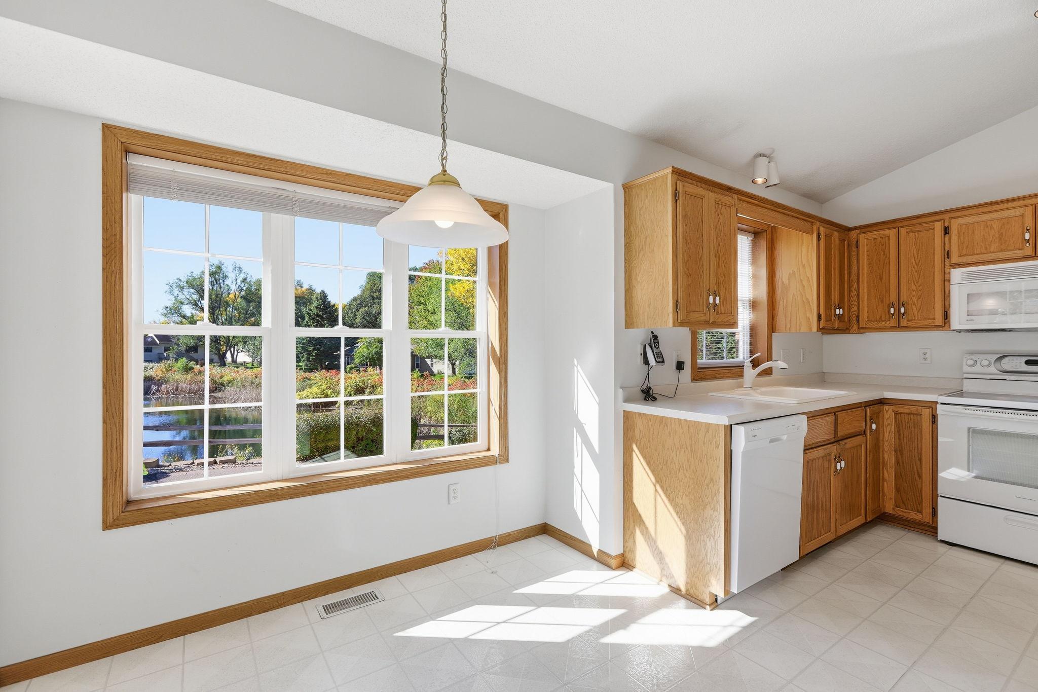 Plenty of space for a kitchen table and chairs for everyday dining.