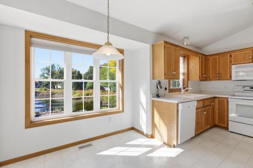 Plenty of space for a kitchen table and chairs for everyday dining.