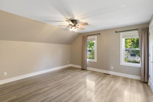 The primary bedroom is large at 14' x 13' in size.