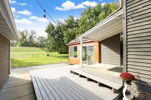 The home has both a covered porch deck as well a sun deck. The covered porch is great for grilling as it's located directly off of the kitchen.