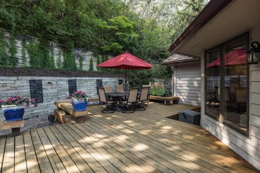 Whether they are dining outside or hosting a large gathering - the deck has been a big reason they have loved this home.