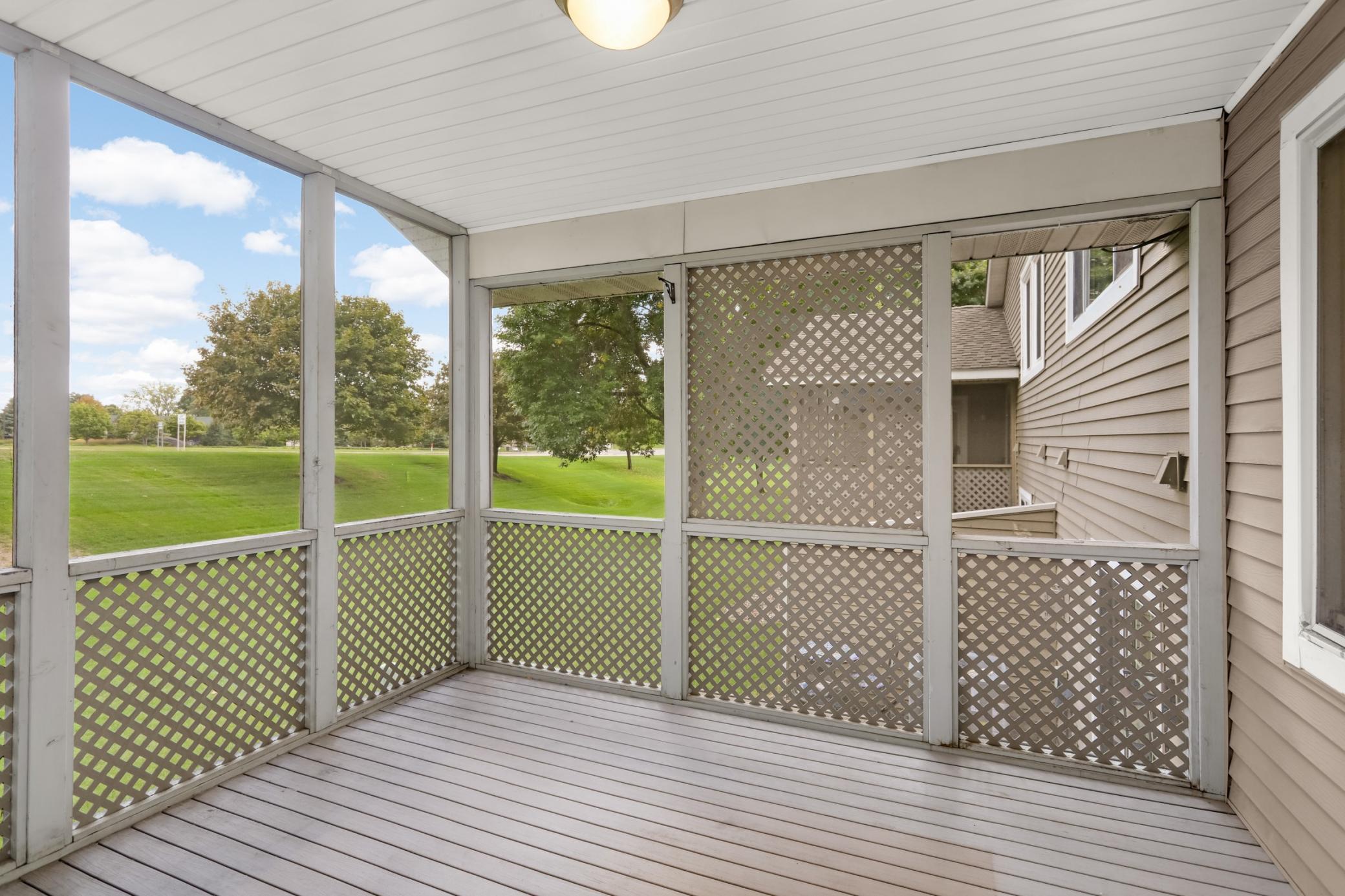 Three season screened porch
