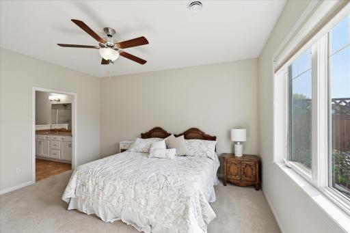 Your own peaceful retreat! This inviting and generously sized primary bedroom offers comfort, space, and exceptional storage!