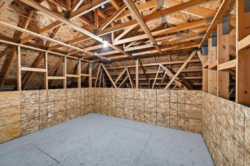 Incredible additional storage space in the attic above the garage, offering flexibility for your changing needs!