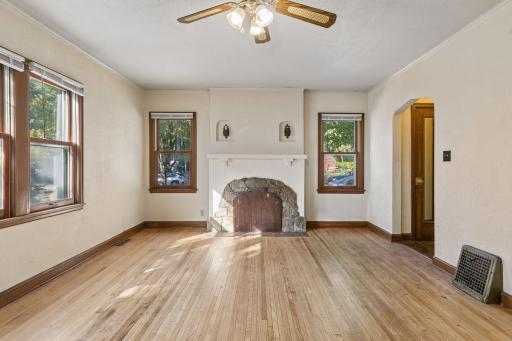 Enter into the living room with tons of natural light!