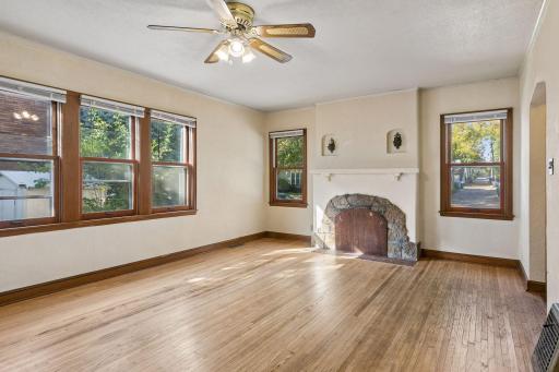 Enter into the living room with tons of natural light!