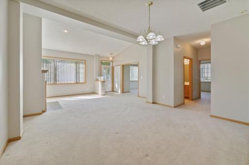 This gives you an idea of how open the floor plan is. The entire home was painted a nice light beige, ready to move in!