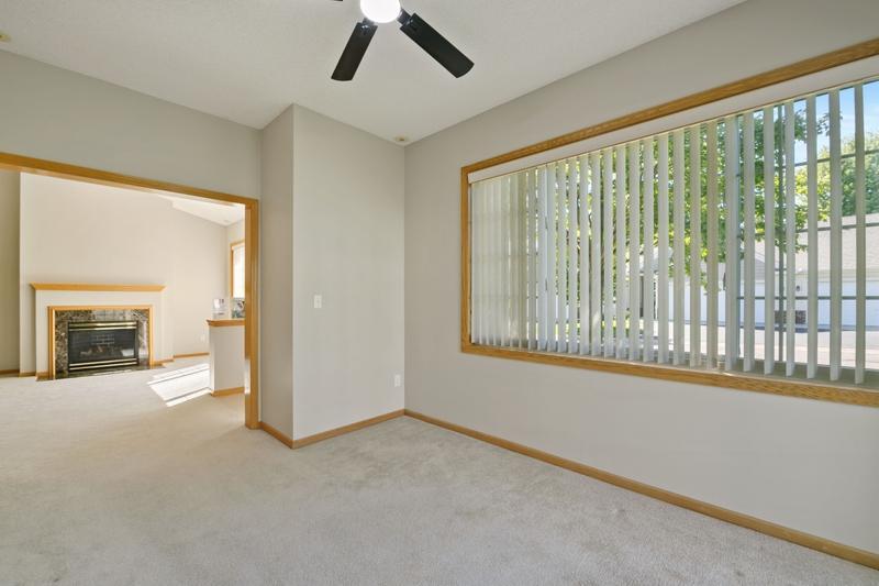 Another view of the sunroom facing the living room.
