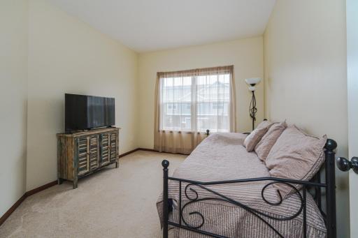 The main floor den faces south and makes a great home office or guest area.
