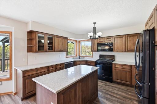 Well-designed kitchen with ample storage.