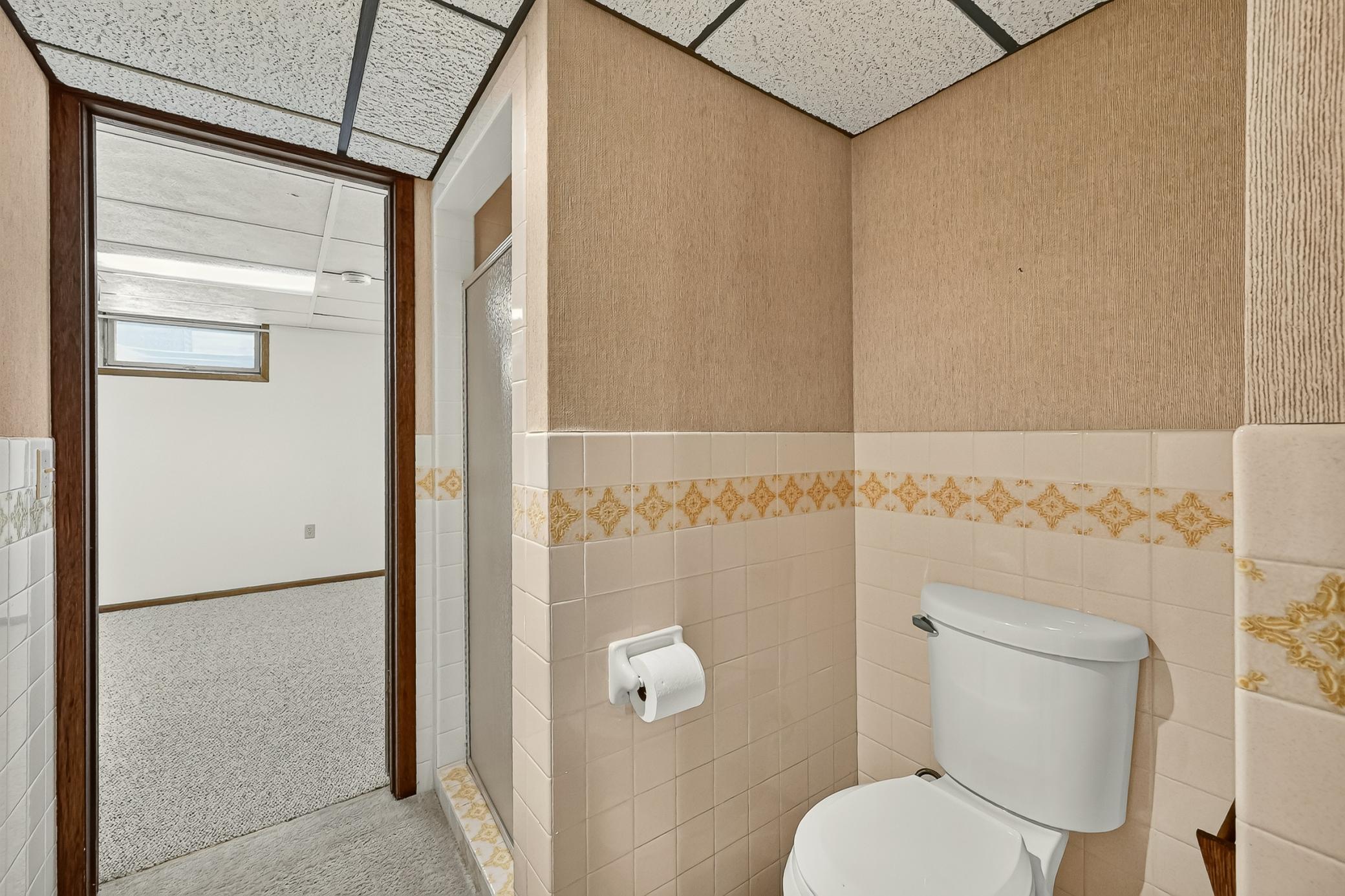Fun retro tile work.