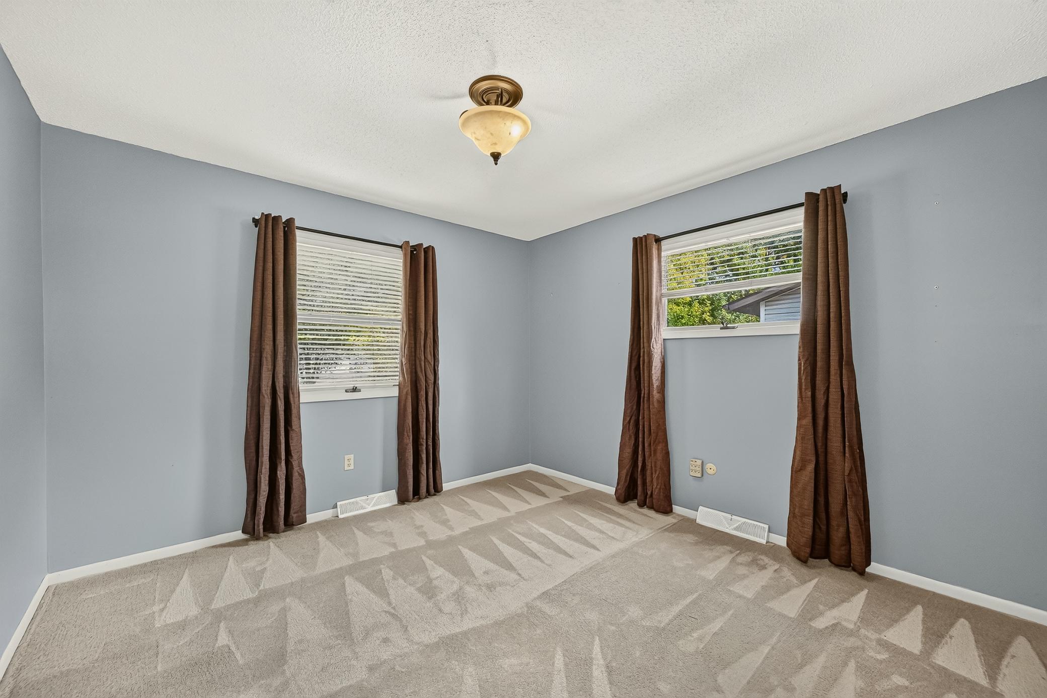 Main floor bedroom one.