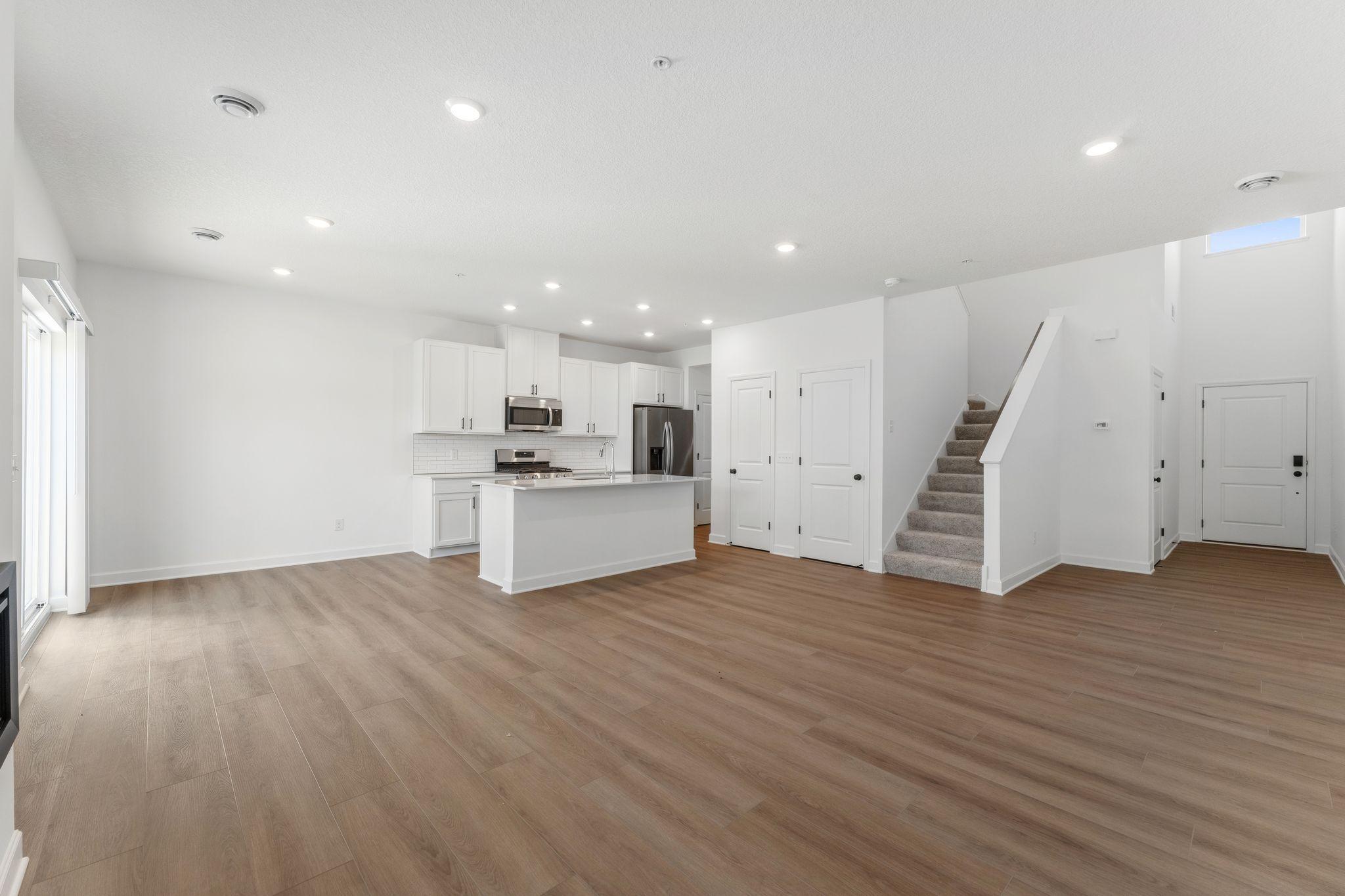 The dining room enjoys direct access to the patio for seamless indoor-outdoor parties