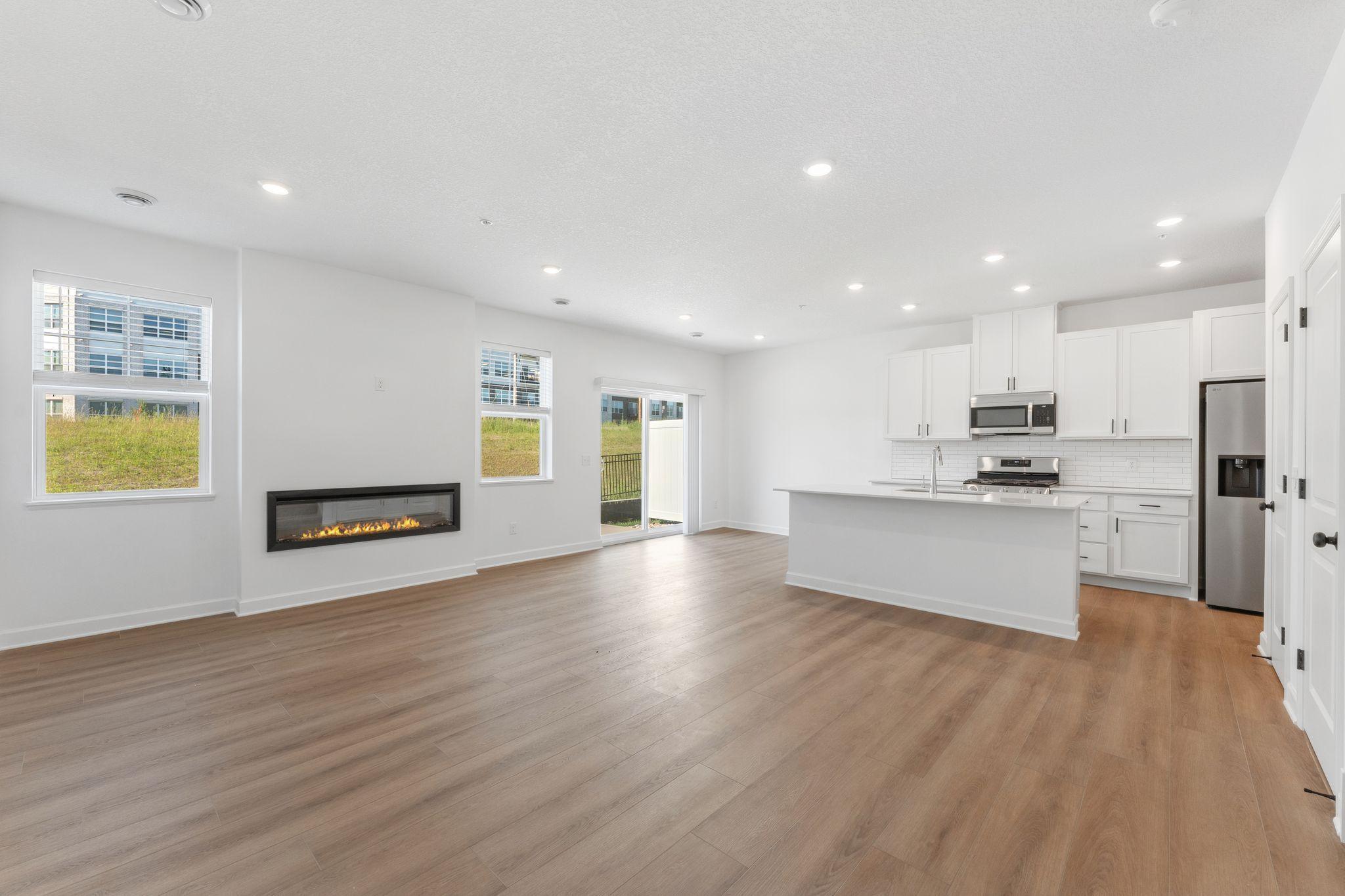 The natural gathering space of the home, the Great Room is excellent for entertaining guests, hosting movie marathons and relaxing with loved ones, paired with the simplicity of a free-flowing design.