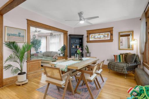The beautifully refinished hardwood floors and designer touches throughout are going to grab your attention.