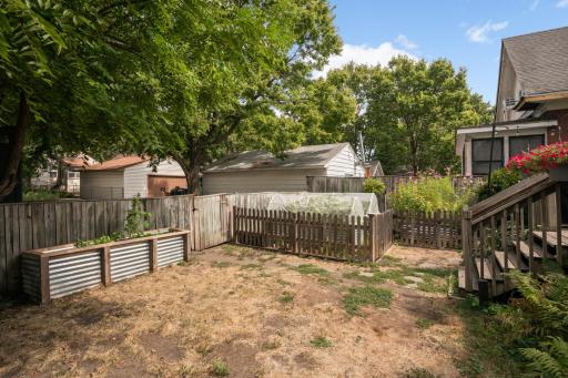 Enjoy beautiful flower and vegetable gardens, a little oasis in the heart of the city.