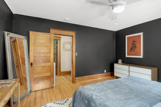 The beautiful moldings, trim, and doors have been beautifully preserved.