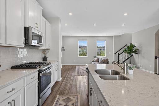 Natural light pours through every level of this home.