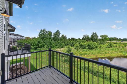 Your front-row seat to sunset skies and peaceful pond views.