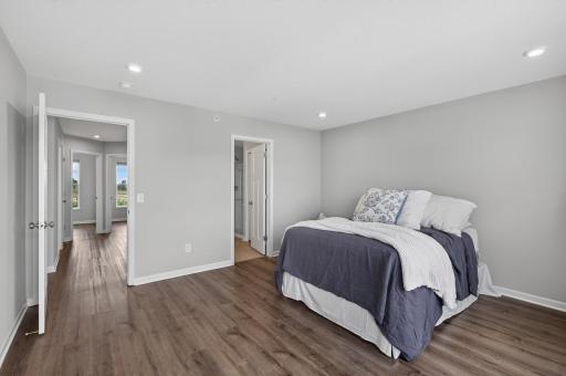 Updated LVP flooring throughout the upper level that matches the main, for perfect continuity and convenience. Primary is equipped with a stunning spa-like ensuite.