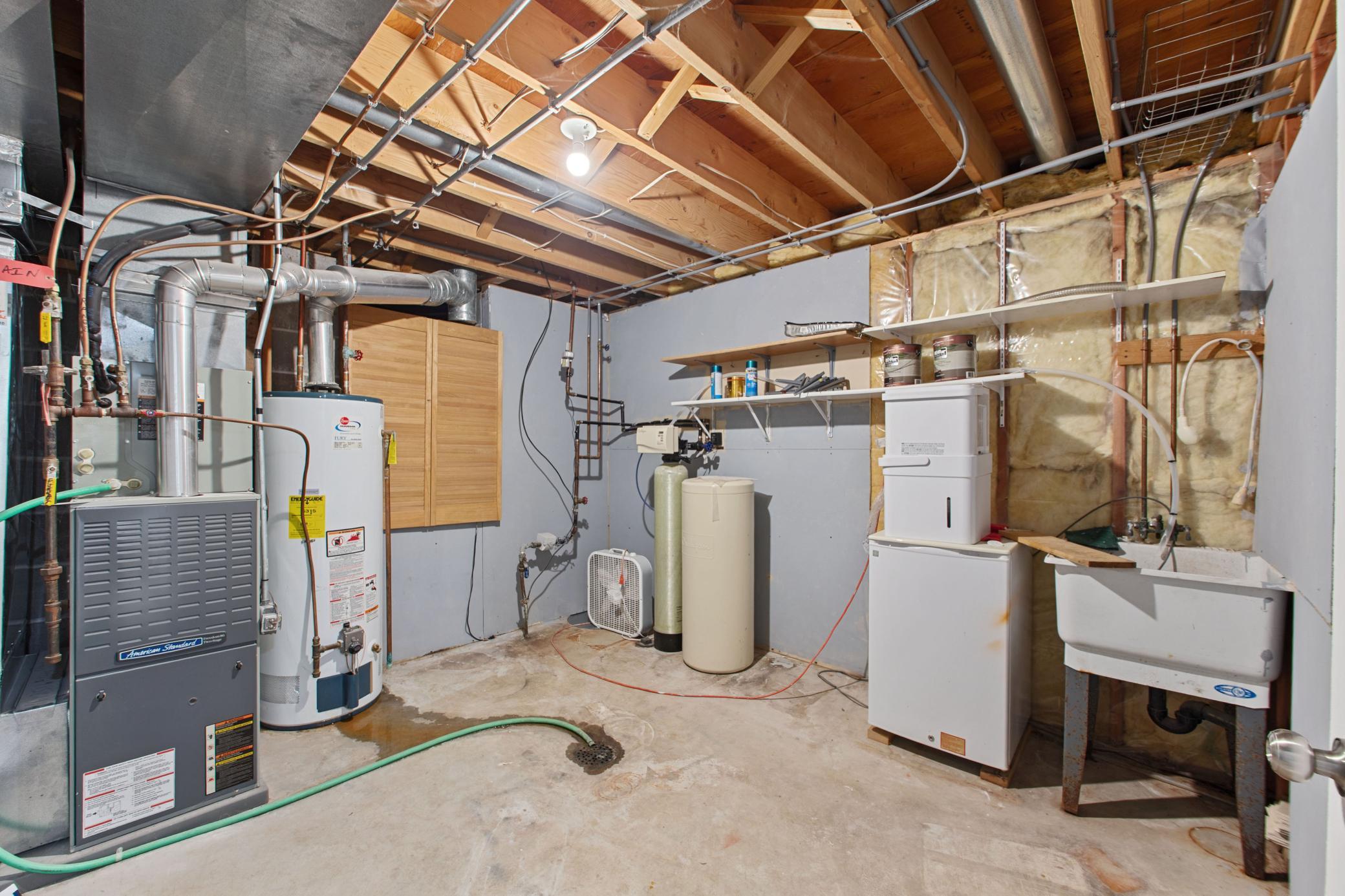Extra storage in the utility room.
