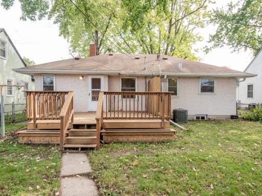 Sidewalk leading to Deck and Backdoor entrance.