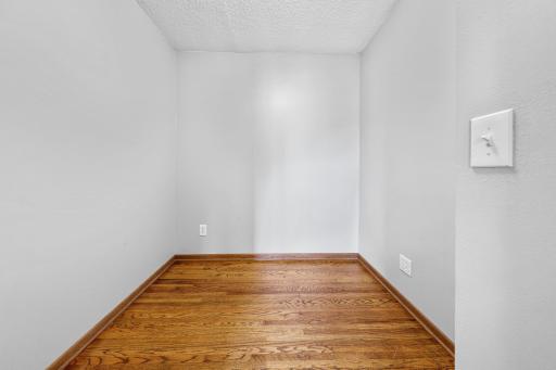 Main level closet/storage which could be converted to bathroom or main floor laundry.