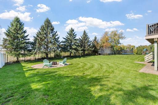 There's plenty of room to toss a football, play with the dogs, or simply enjoy having space to spread out.