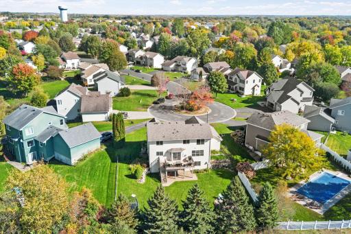Love having neighbors but not looking directly into their back windows? You'll appreciate the extra breathing room this setting offers.