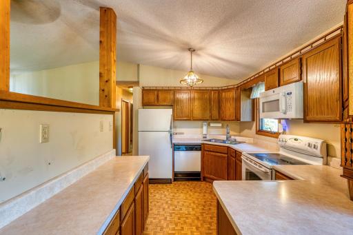 Practical kitchen with lots of work space