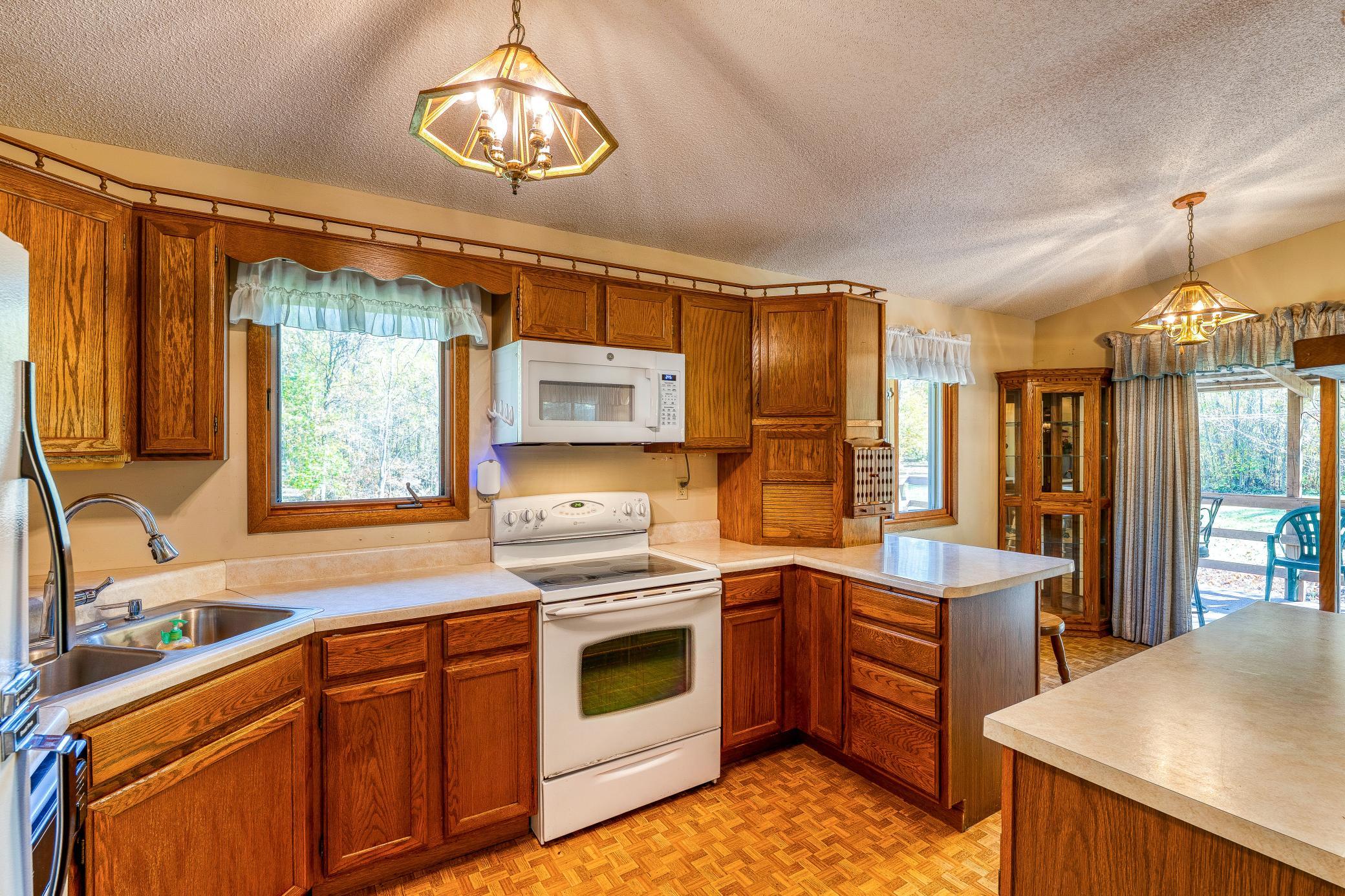 Cooking with ease in the well laid out kitchen