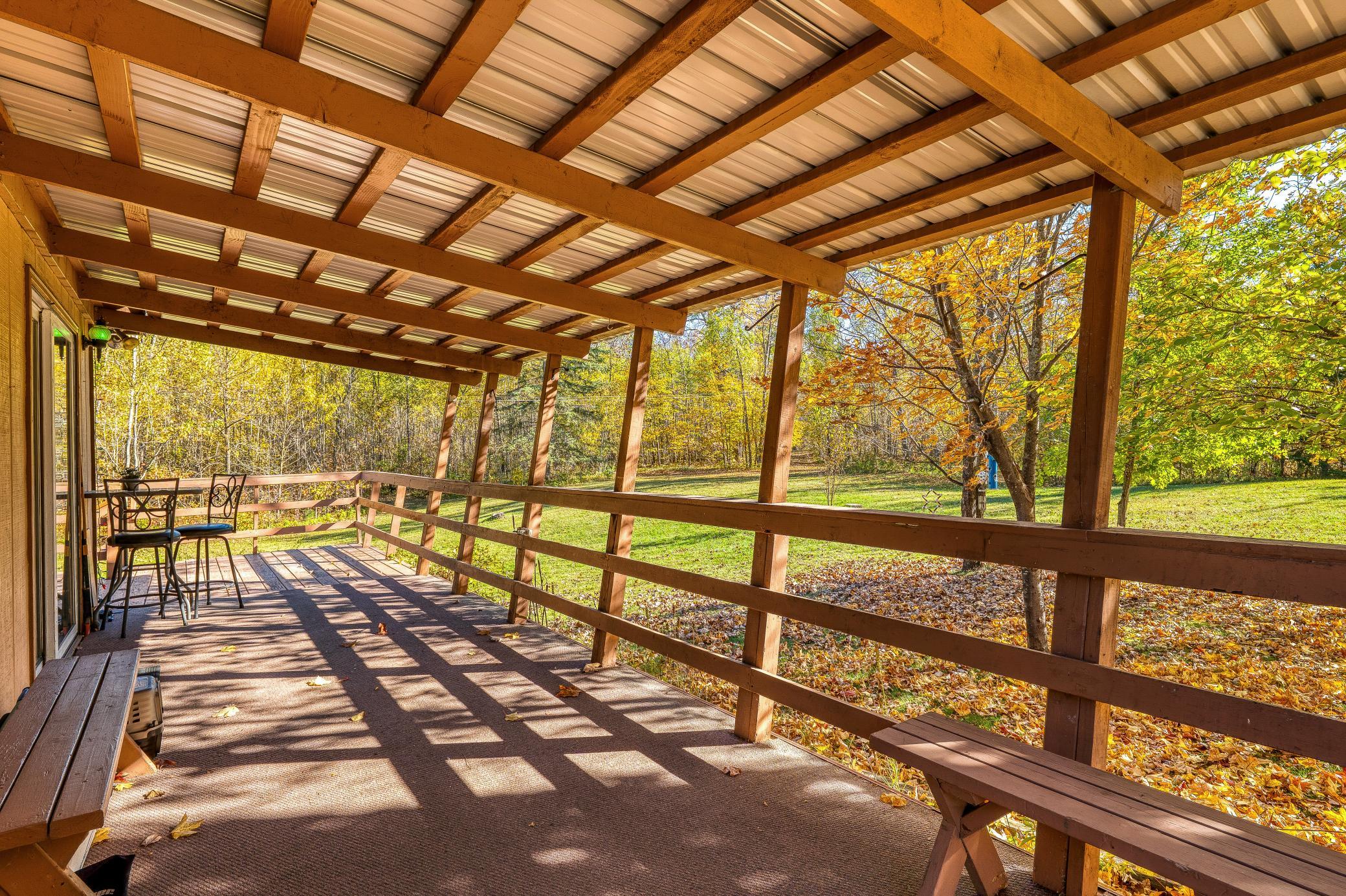 Don't you just love this covered country porch?