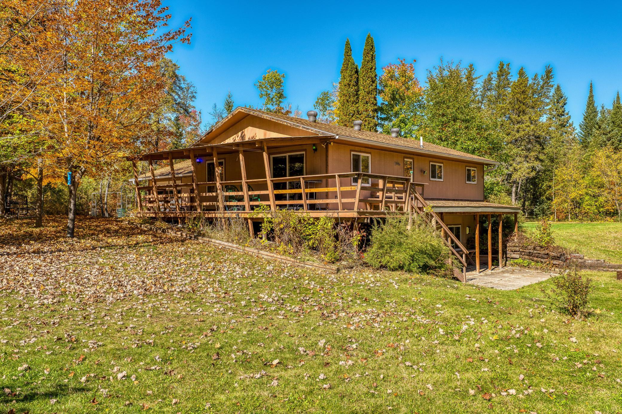 You will enjoy the wrap around covered deck