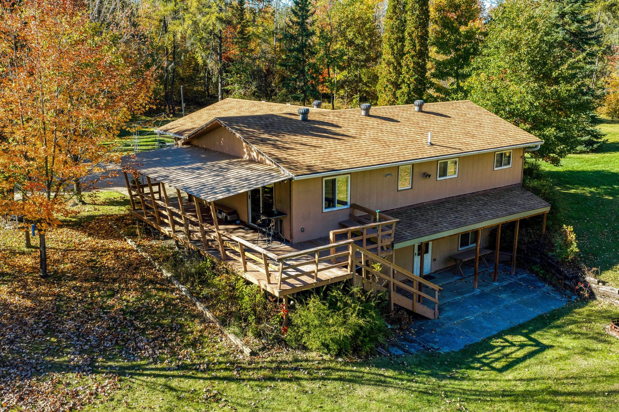 Ranch home with walkout lower level to patio