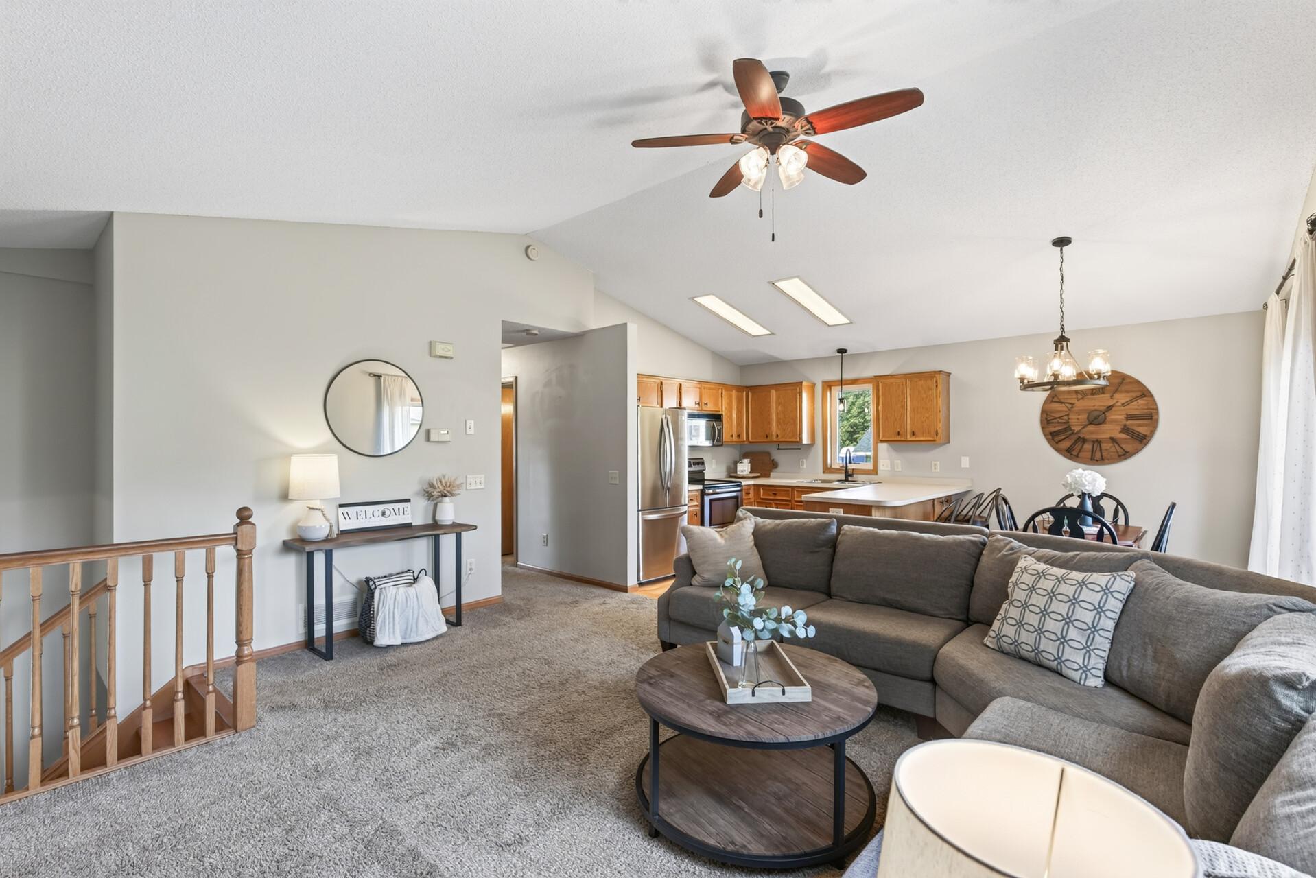 Sun drenched open Concept