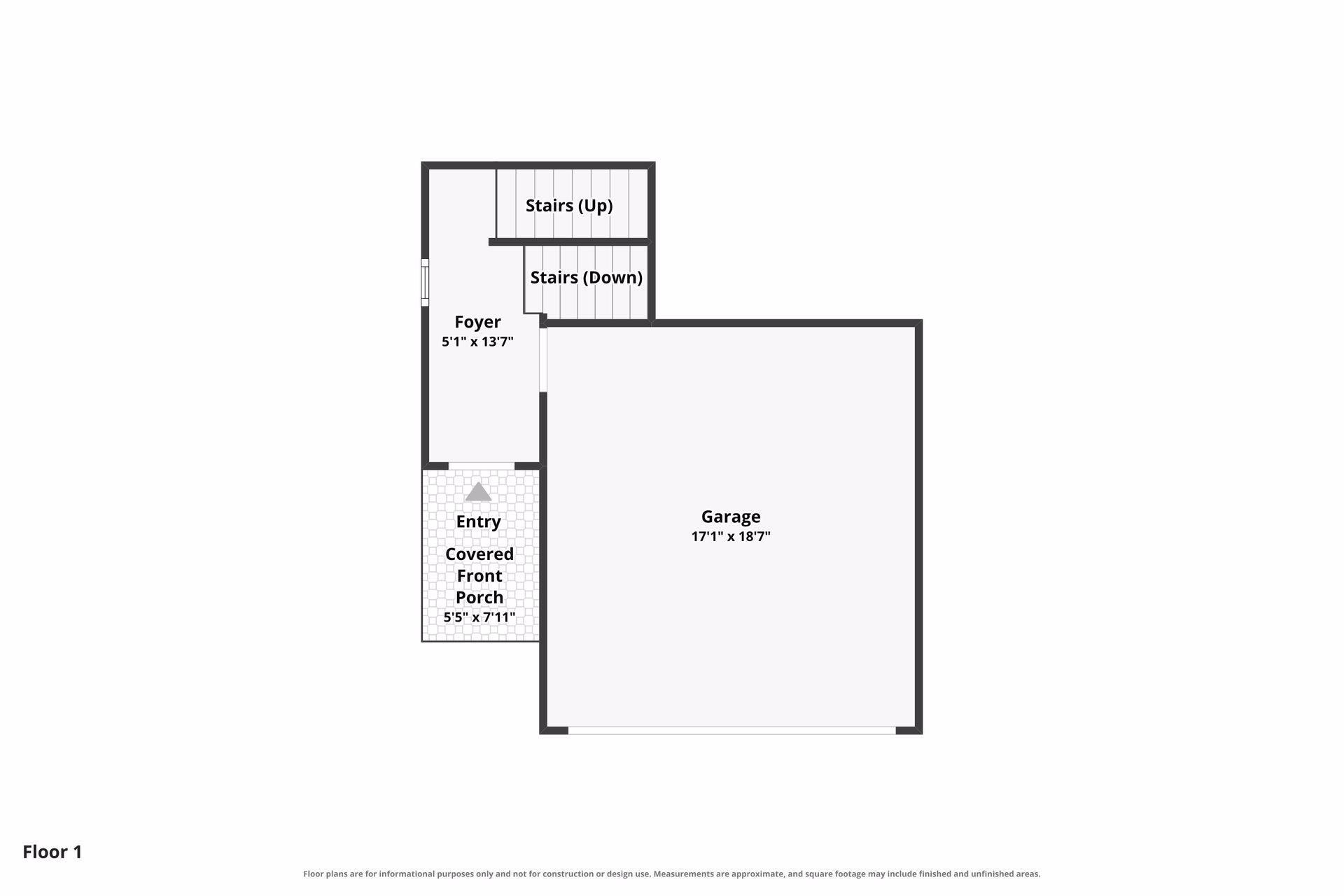 Garage and Entry Floor Plan