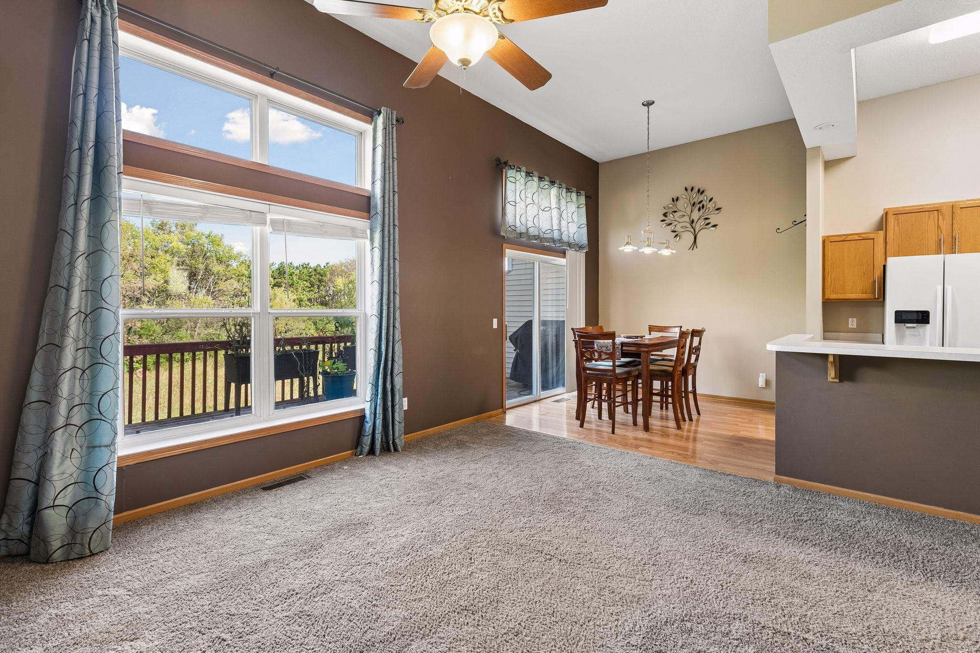 View from the Living Room into the Dining Room