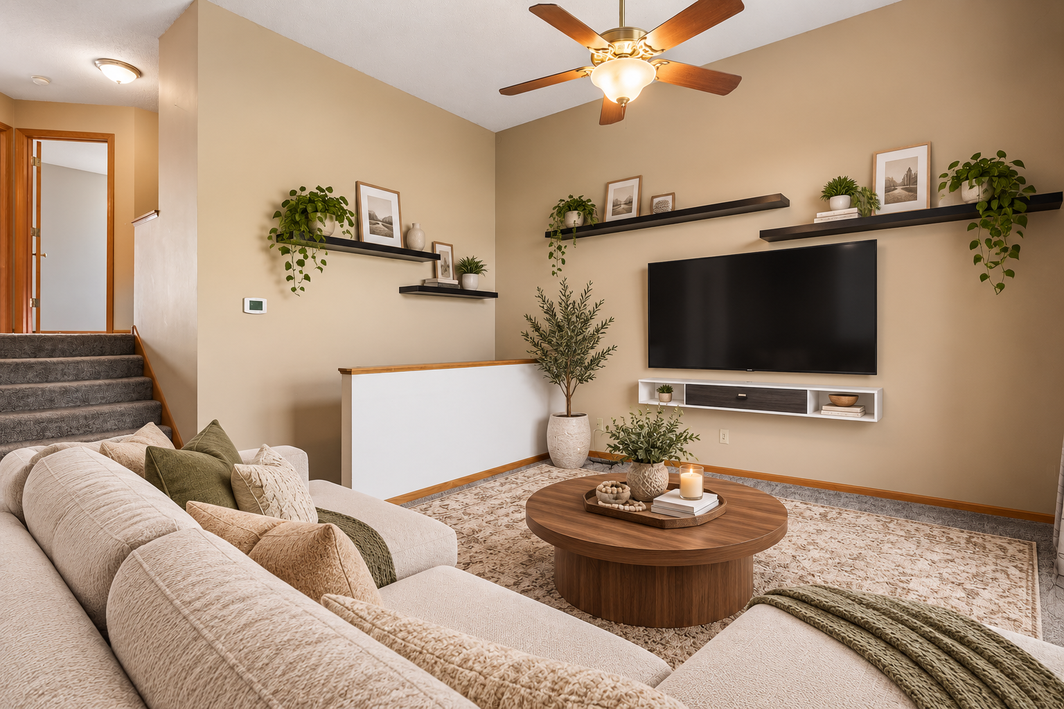 Virutally Staged Living Room