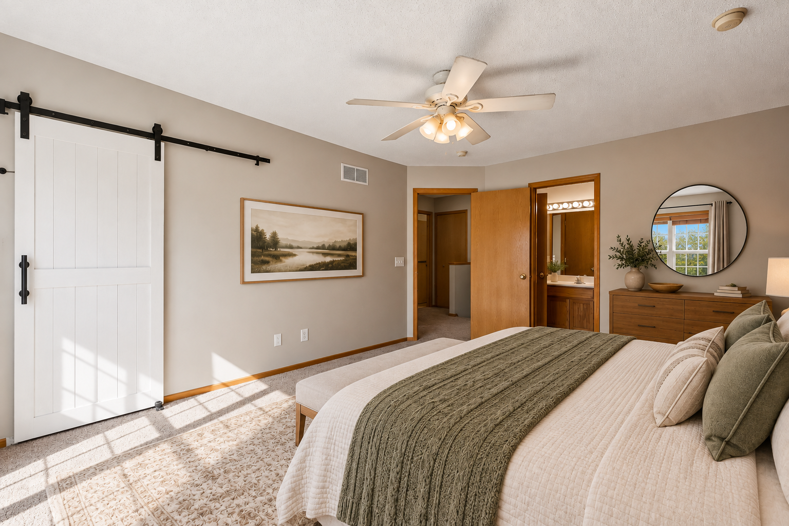 Primary Bedroom Virtually Staged