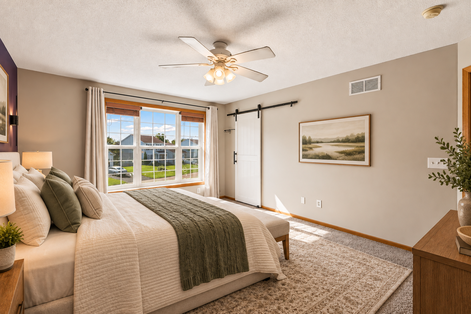 Primary Bedroom Virtually Staged