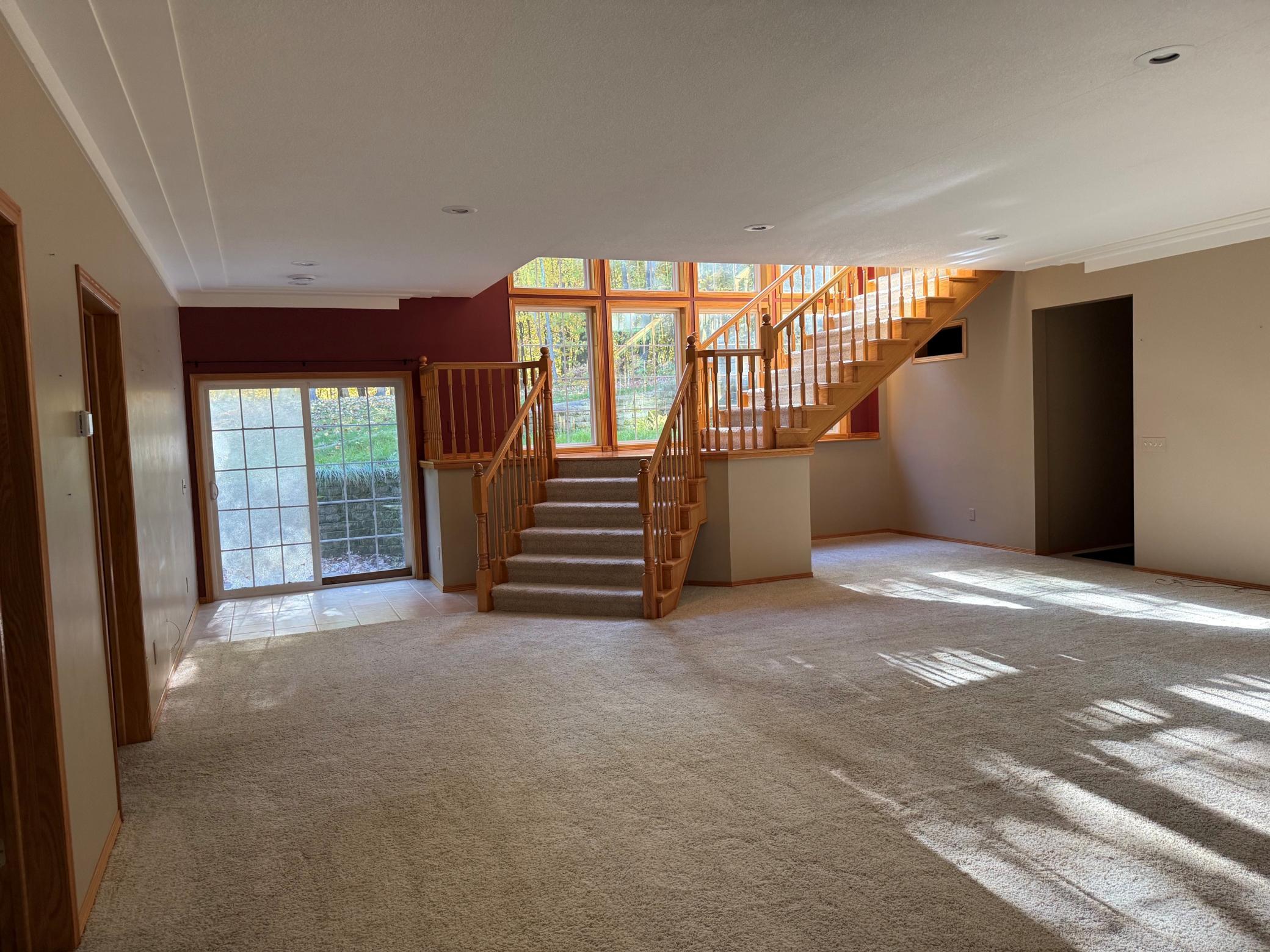 Large Family-room with 9' ceilings.