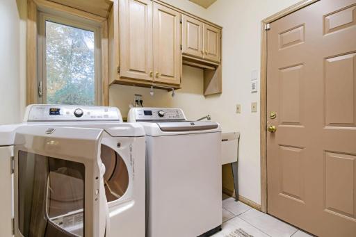 Laundry room off garage