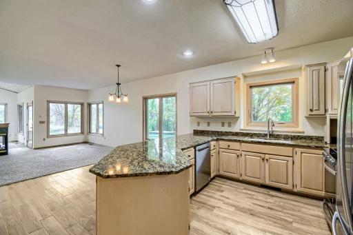 Tons of cabinet and counter space