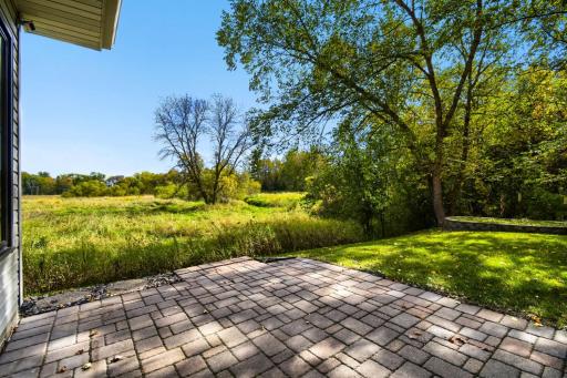 View from the paver patio