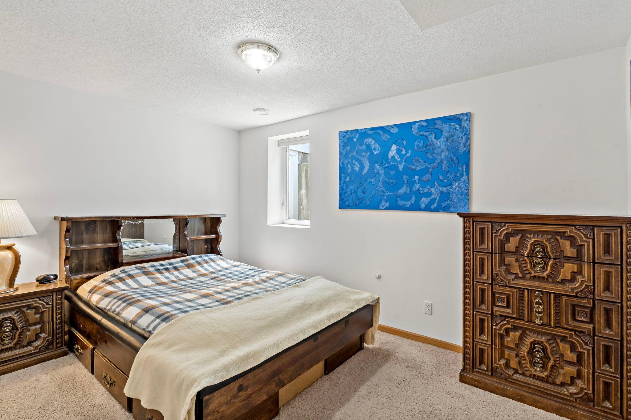 Lower level bedroom