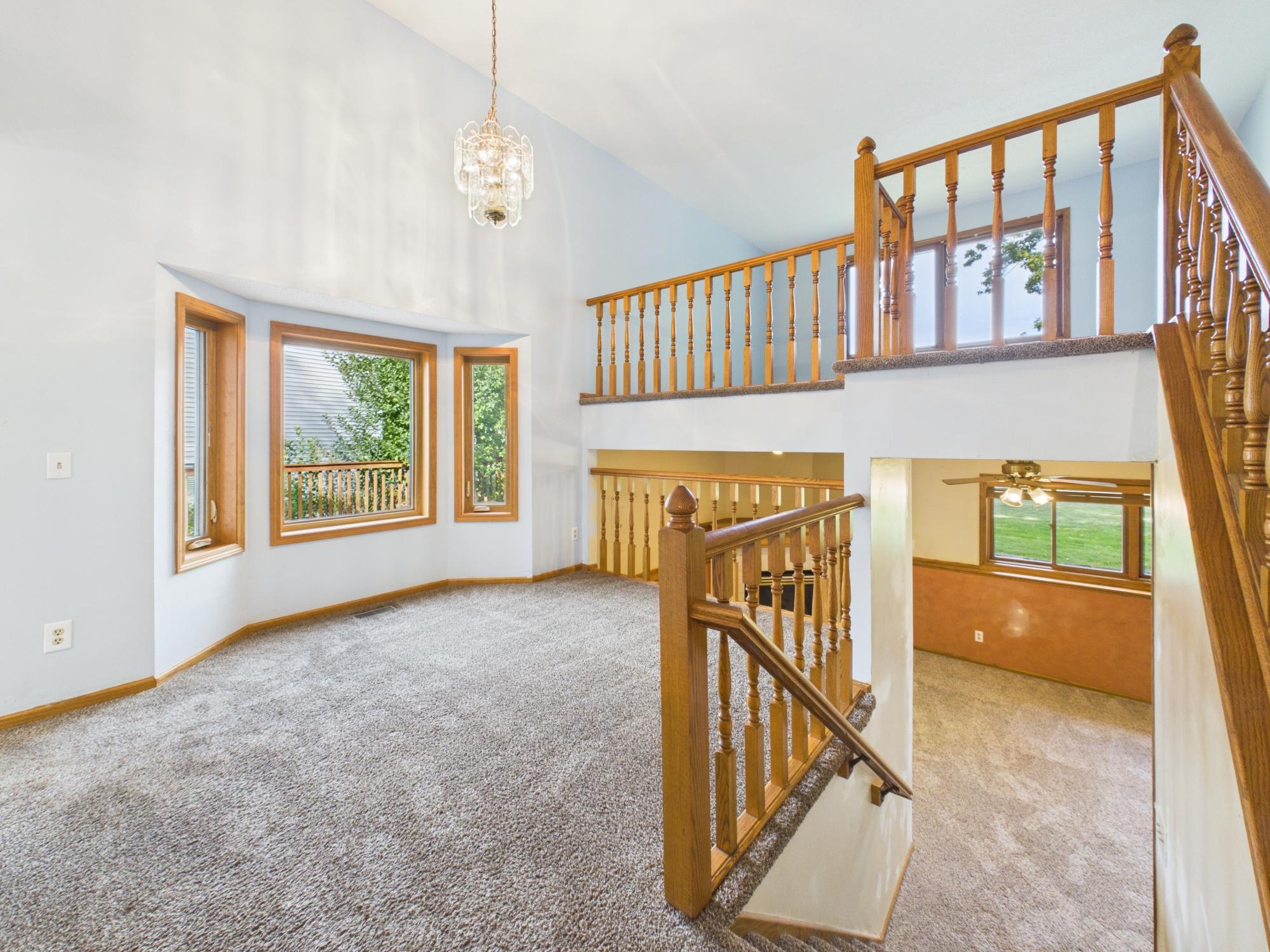 Dining room and going down to the family room